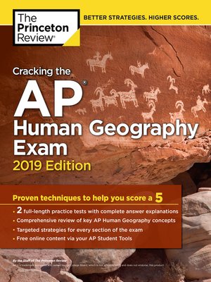 cover image of Cracking the AP Human Geography Exam, 2019 Edition